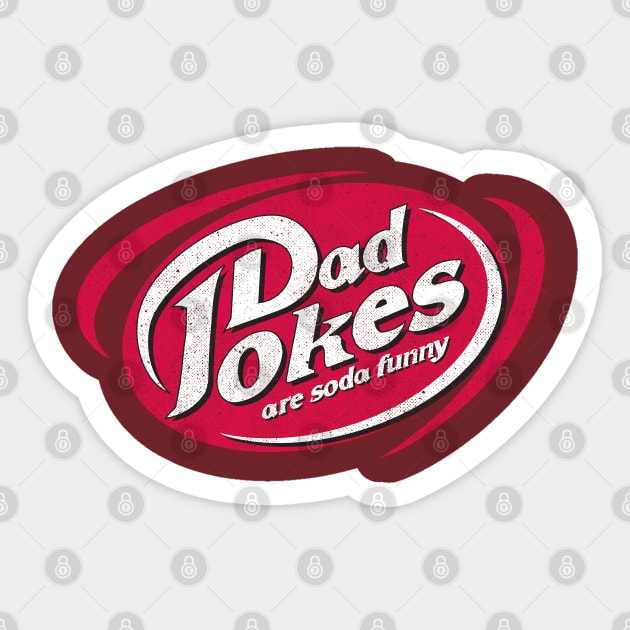 Dad Jokes are Soda Funny Sticker by Tingsy